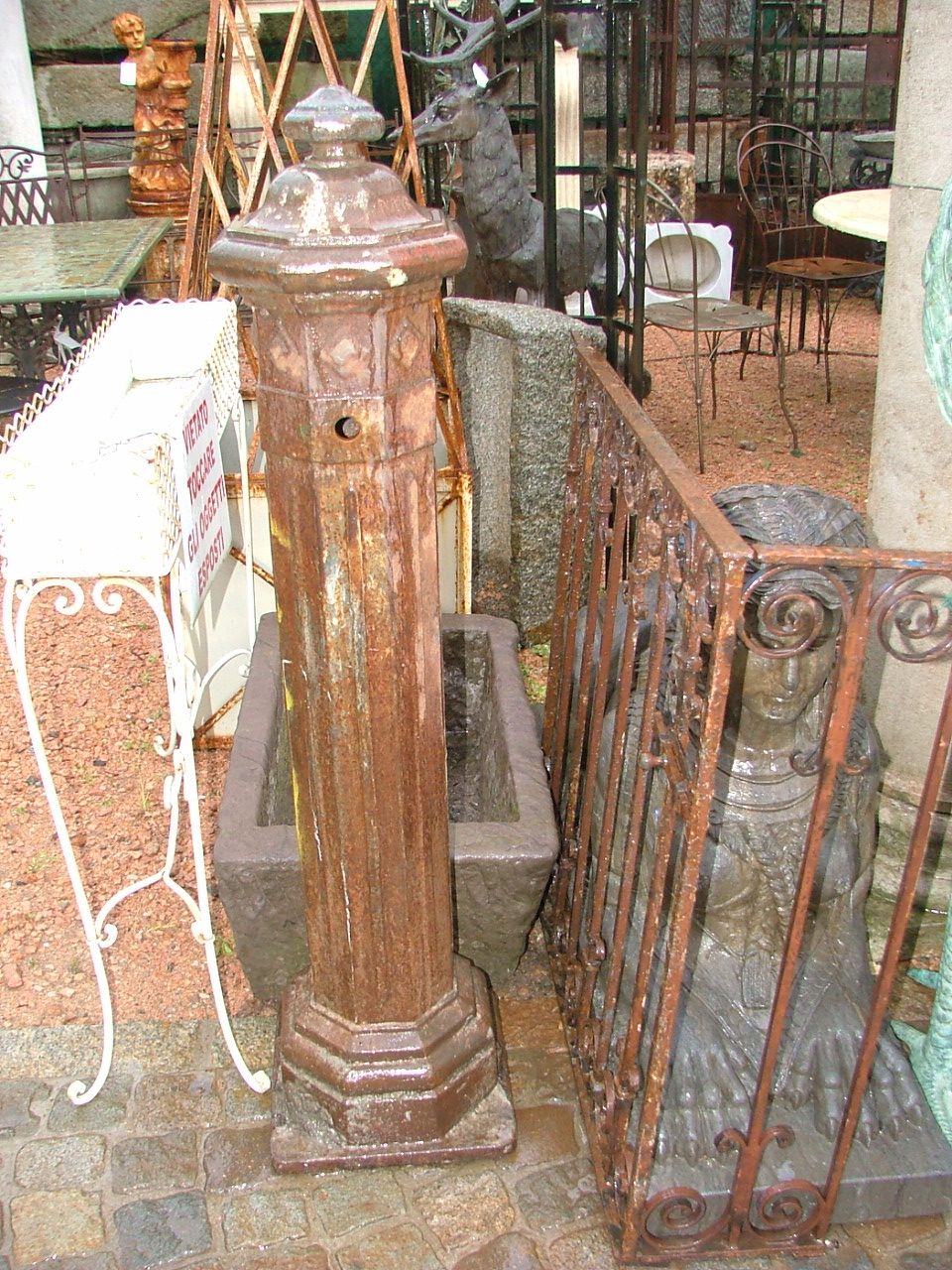 Vasche e fontane fontana a colonna in ghisa Vasca fontana
